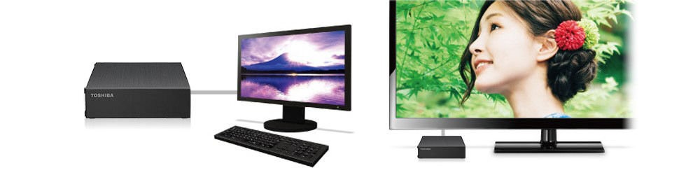 HD-TDA2U3-B 外付けHDD USB-A接続 TOSHIBA Canvio Desktop(テレビ