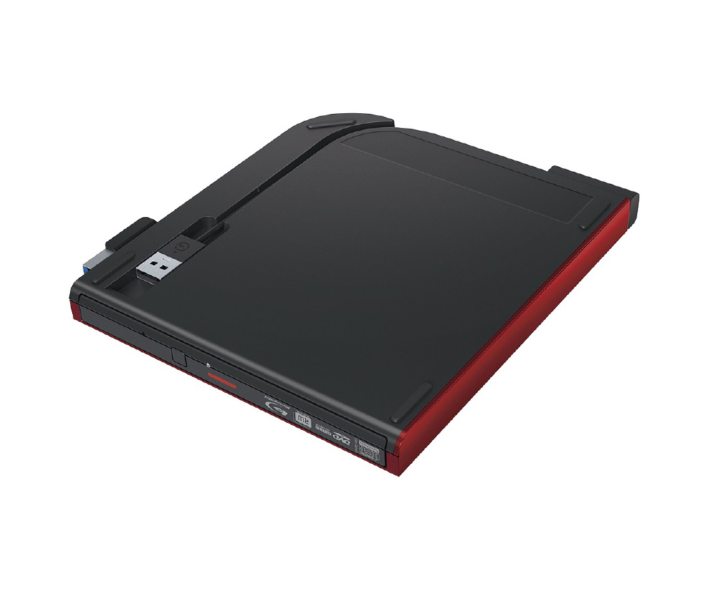 バッファロー BRXL-PTV6U3-RDB USB3.2(Gen1) ポータブルBD 書込ソフト添付 レッド 次世代DVD ポータブル BUFFALO - 4