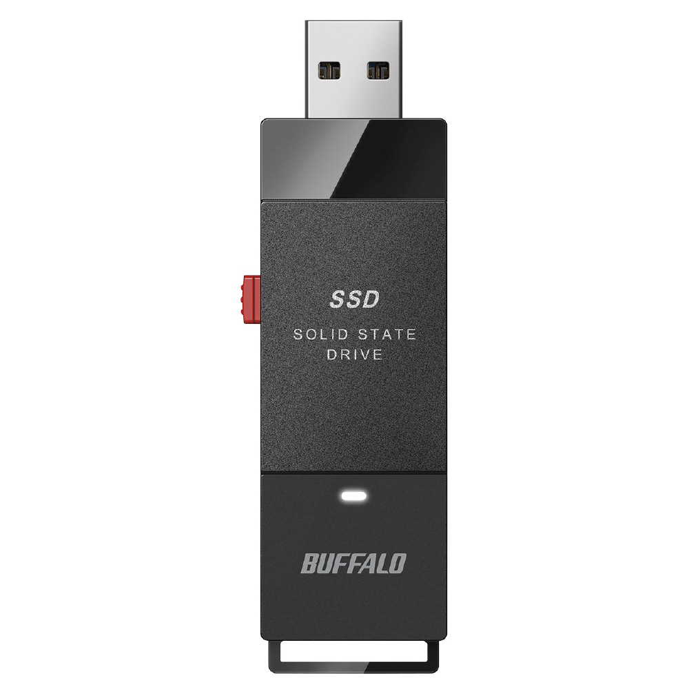 BUFFALO 外付けSSD USB-A接続 ブラック [ポータブル型 2TB] SSD-PG2