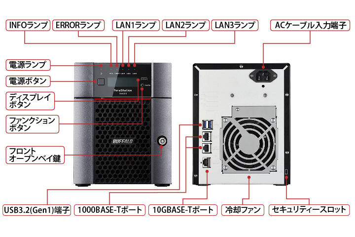 NAS [8TB搭載 /4ベイ] スナップショット機能搭載 法人向け TeraStation 