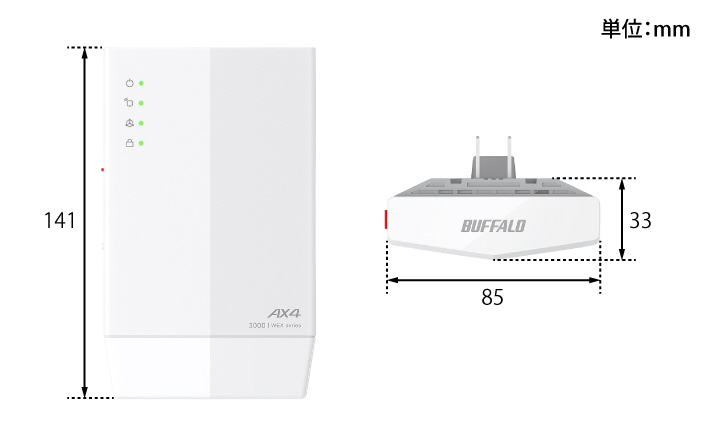 WEX-3000AX4 Wi-Fi中継機 2401+573Mbps AirStation ［Wi-Fi 6(ax