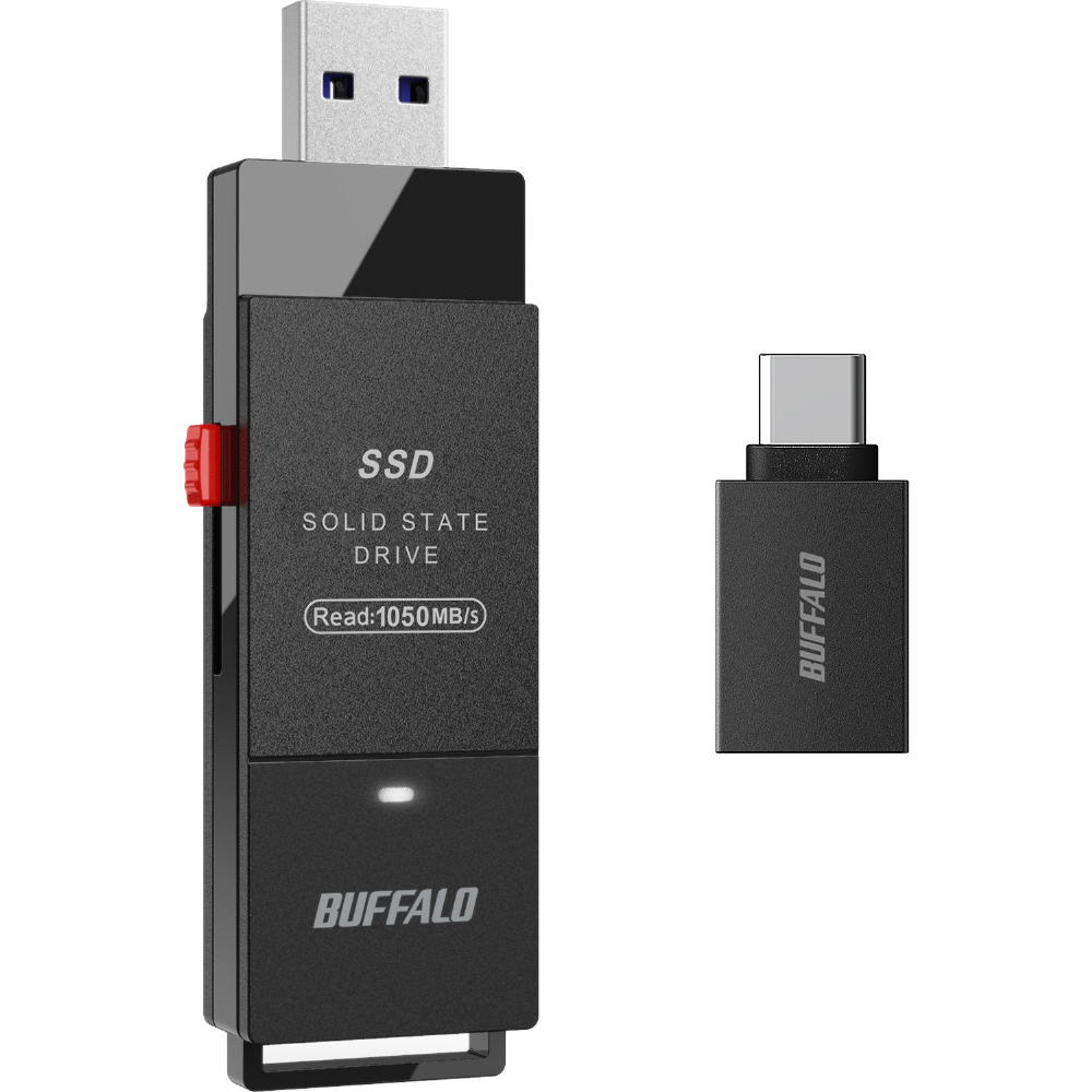 SSD-SCH500U3-BA 外付けSSD USB-C＋USB-A接続 PC・TV両対応、PS5対応 