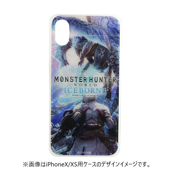 モンスターハンター ガラスケース イヴェルカーナ iPhone7/8 ブルー GCN-MHVE-A-TL