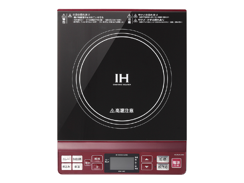 卓上型IH調理器 （1口） KIH-1402-R レッド｜の通販はソフマップ[sofmap]
