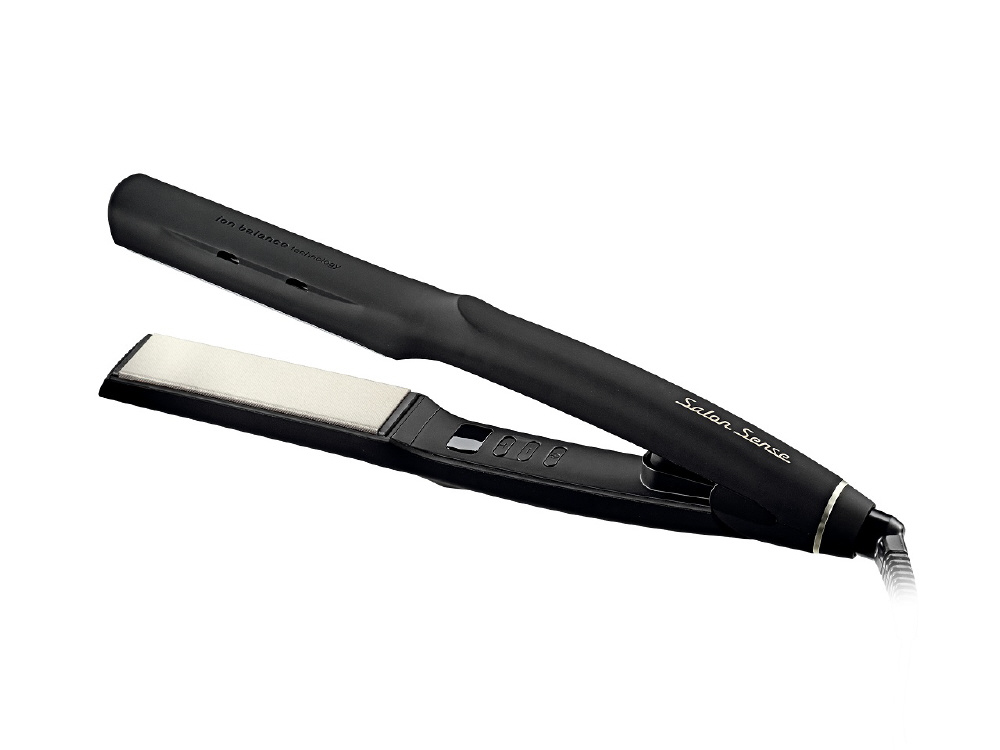 Salon Sense ストレートヘアアイロン KHS-8910/k ブラック イオンバランスストレートアイロン Salon Sense KHS-8910/K