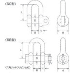 水本 ステンレス JIS型シャックルSC型 呼び14mm SC-14｜の通販は