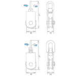 水本 ステンレス サンマブロック 参考使用荷重550kgf （1袋入） H-75