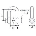 水本 ステンレス SBUシャックルSUS316 呼び7mm SBU-7｜の通販は