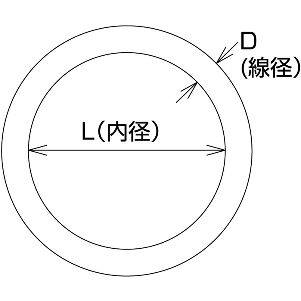 水本　ステンレス　丸リンク　線径22mm内径175mm A-014