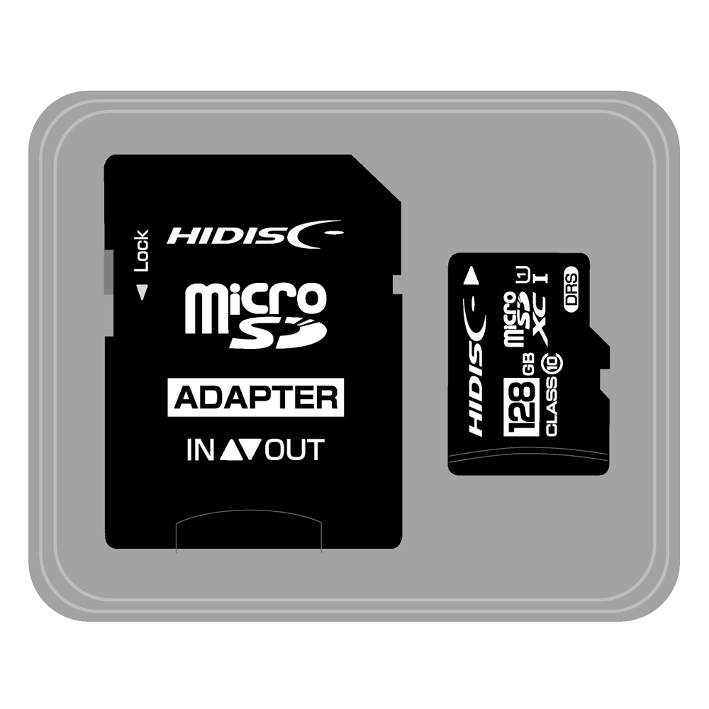 【在庫限り】 HDMCSDH128GCL10DSBC　データ復旧サービス付 microSDXCカード [128GB/CLASS10  UHS-1対応/SD変換アダプタ付]