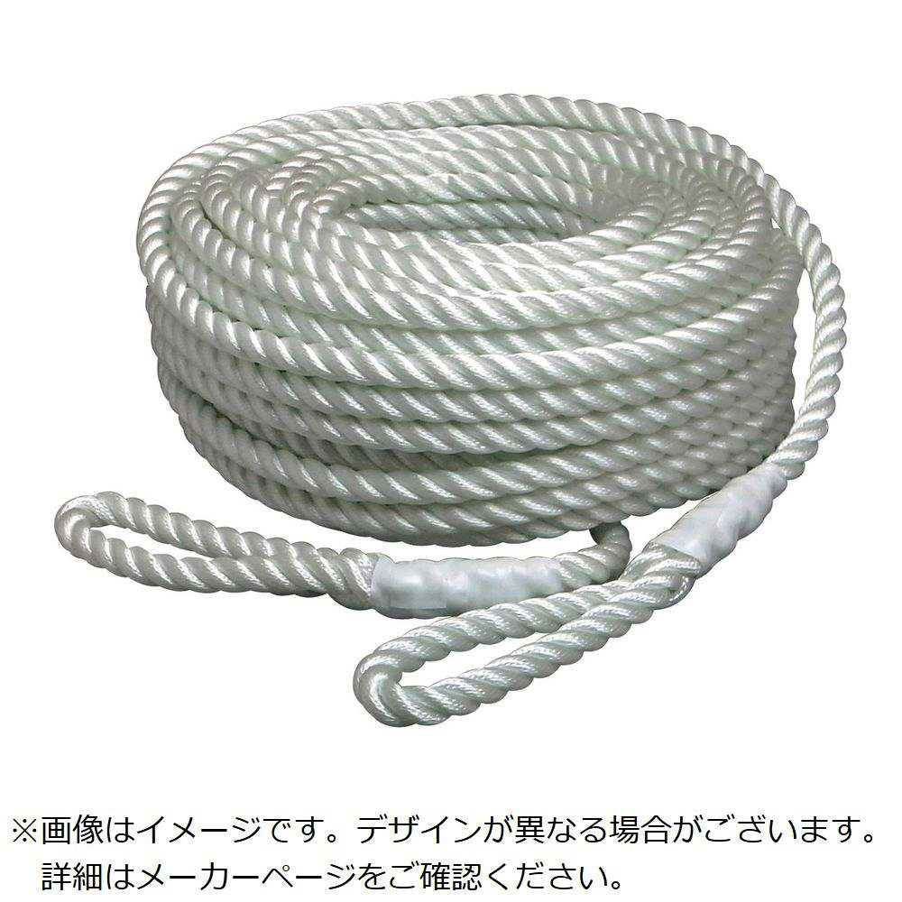 ユタカメイク ビニロンロープ巻物 12φ×200m(白) ロープ(ビニロン) V12200 返品種別B 通販