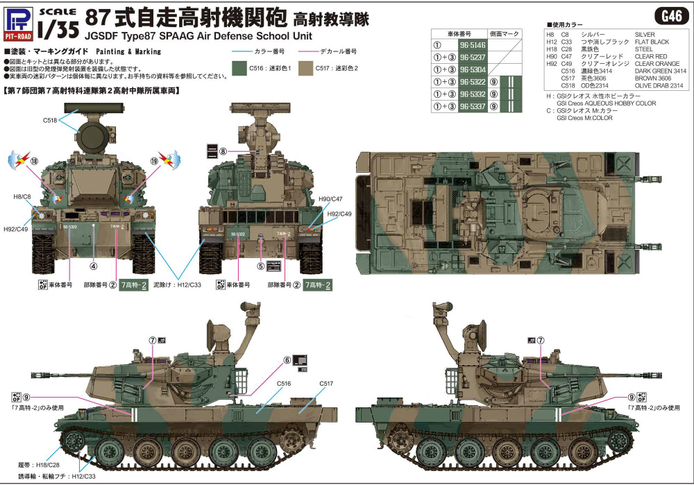 1/35 陸上自衛隊 87式自走高射機関砲 高射教導隊｜の通販はソフマップ
