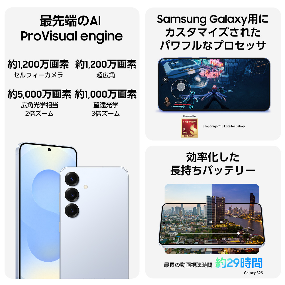 SIMフリー】 Samsung Galaxy S25 256GB Samsung Mint SM SIMフリー】 Samsung Galaxy S25 256GB Samsung Mint SM