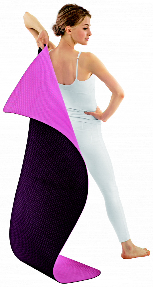 【新品未使用】リバーシブル ヨガマット 水色と紫 5055436110378_01.jpg