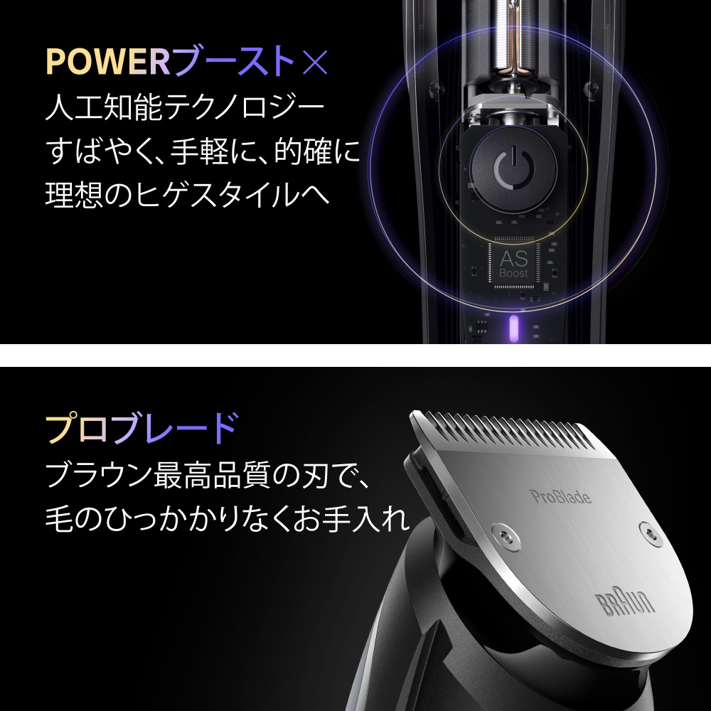 【トリマー向き】 ８丁差し　ライトグレー＆カラフル　TSC-16/CHB ビアードトリマー BT9560｜の通販はソフマップ[sofmap]