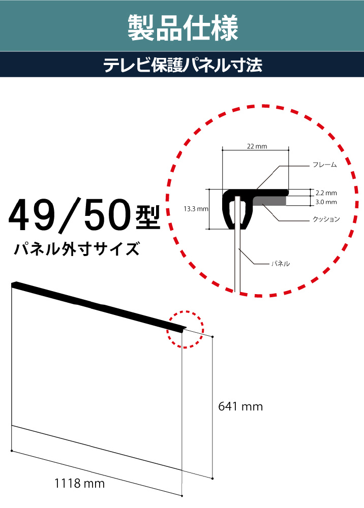 C2ADGB204955119 液晶テレビ用保護パネル ディスプレイガード 【49