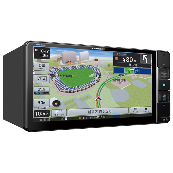 「高評価！」注目のレビュ カーナビ 楽ナビ AVIC-RW712 ［7型ワイド /フルセグ /Bluetooth カーナビ