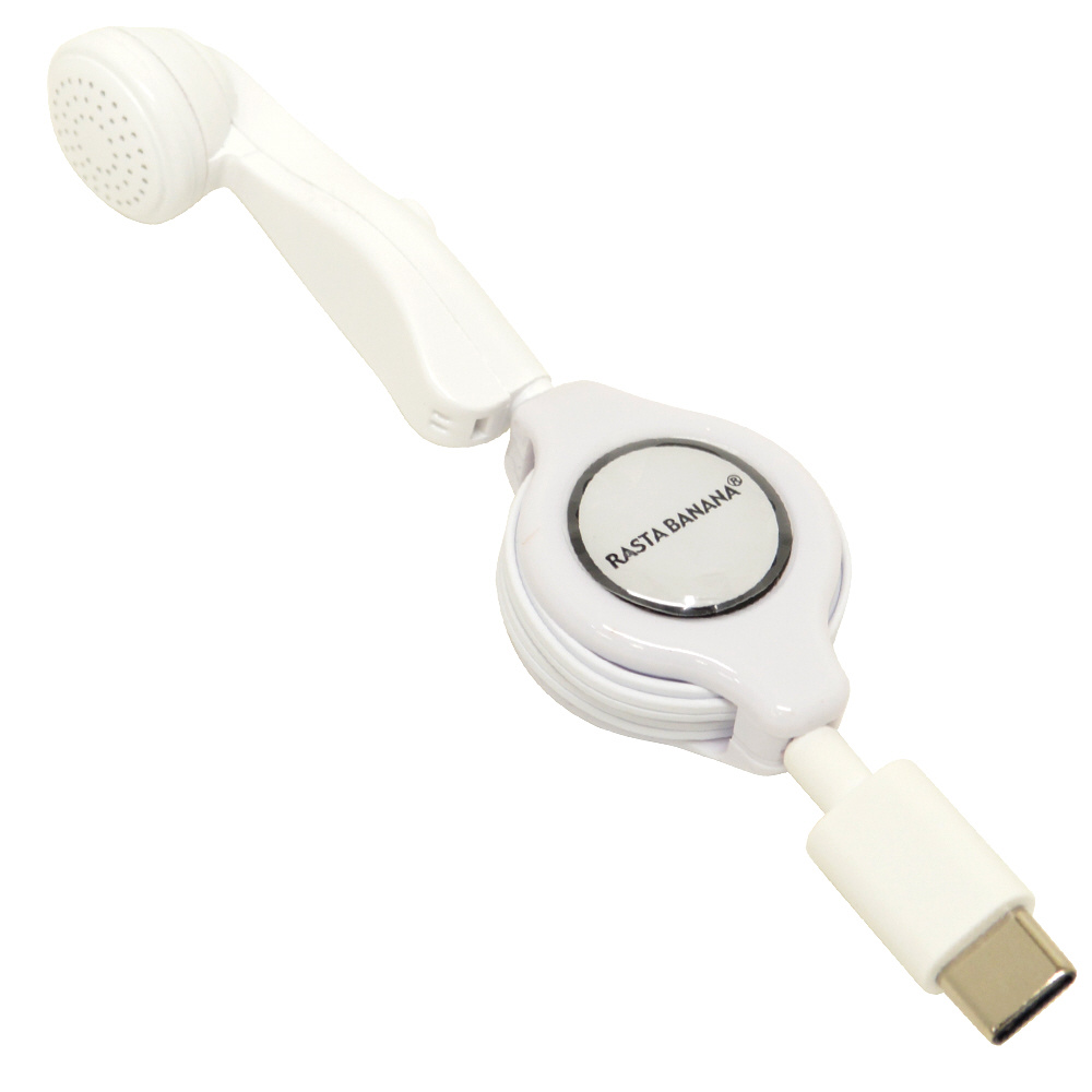 Type C 片耳イヤホンマイク スイッチ付 リール ホワイト Remmscr01wh インナーイヤー型の通販はソフマップ Sofmap