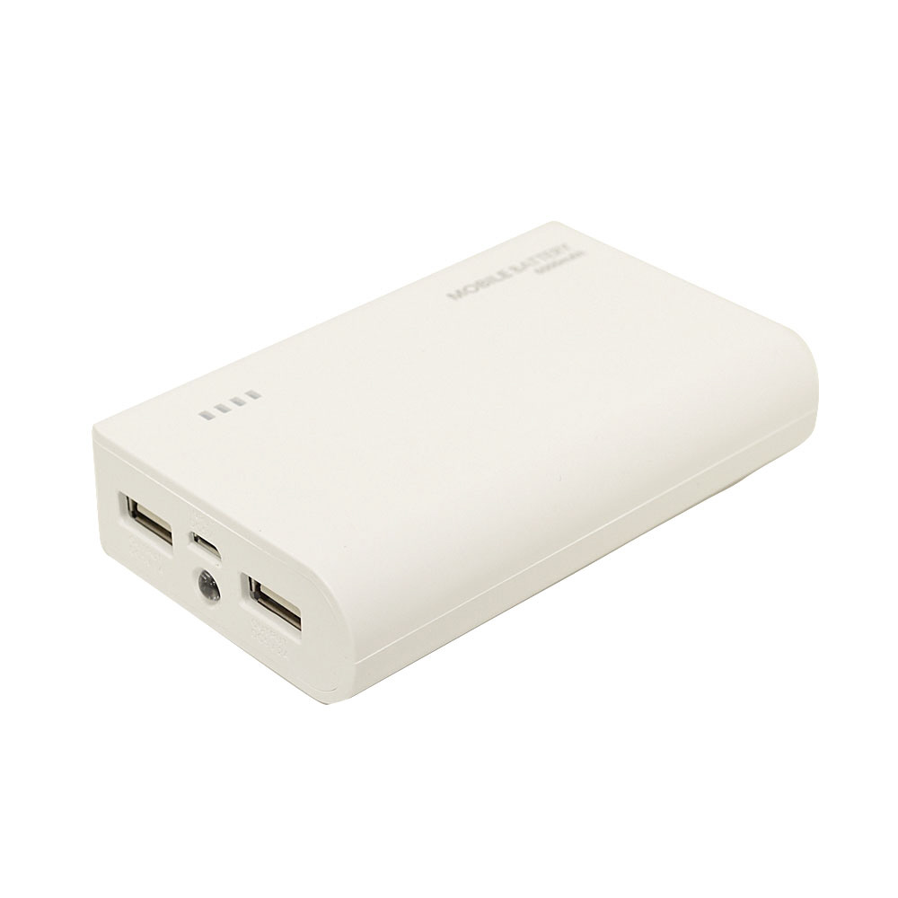 タブレット スマートフォン対応 Micro Usb Usb給電 Usbモバイルバッテリー Micro Usbケーブル 6000mah 2ポート 2a 1a Rli060m2a01wh ホワイト 6000mah 2ポート モバイルバッテリーの通販はソフマップ Sofmap