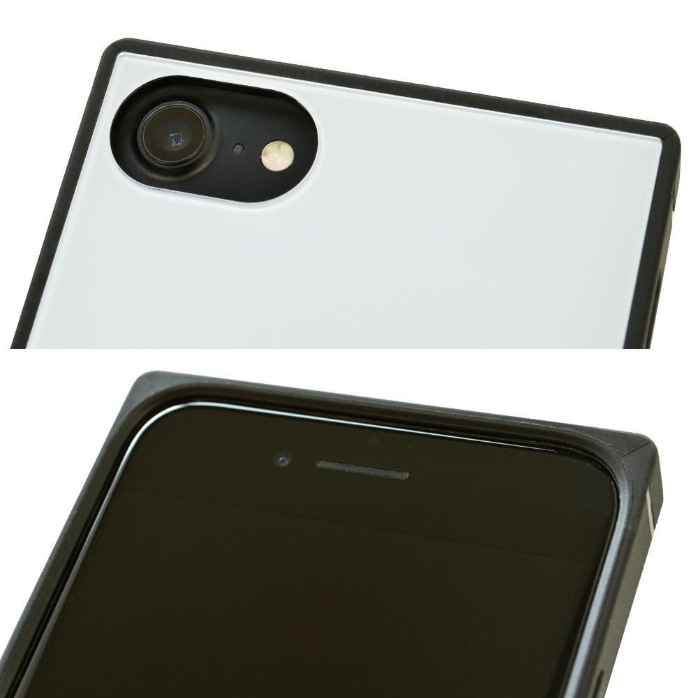 Iphone8 7 6s 6共用 スクエア型tpu ガラス Hbケース 53ip747hb レッド の通販はソフマップ Sofmap