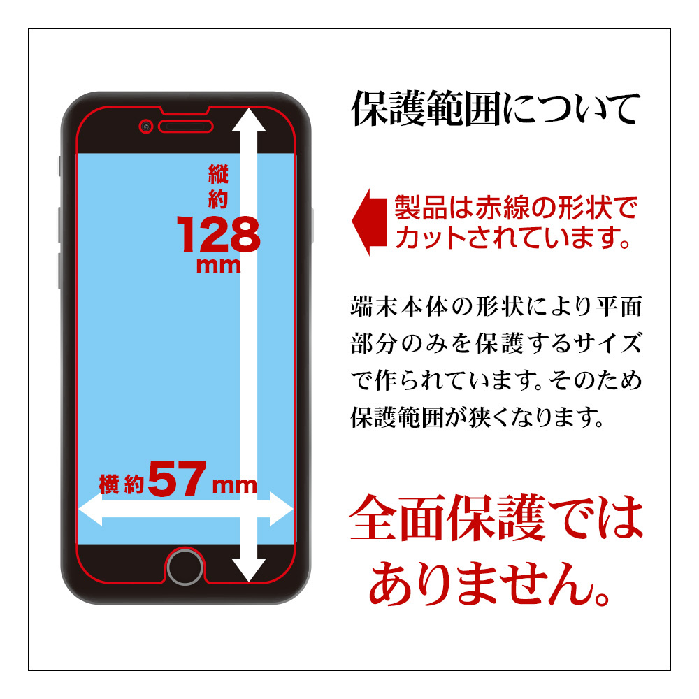 iPhoneSE（第3・2世代）4.7インチ/8/7/6s/6共用パネル ゴリラ 0.33mm ...