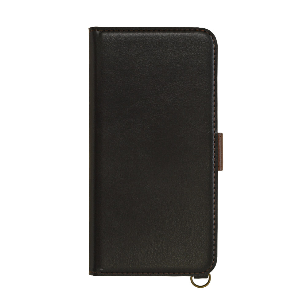 iPhone 12/12 Pro 6.1インチ対応 縦横スタンド手帳 ブラック