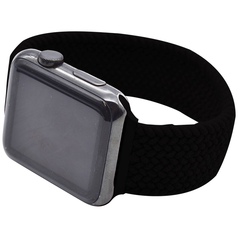 AppleWatchベルト 編み込み Mサイズ 38/40mm ブラック RBLAW4003BKM 