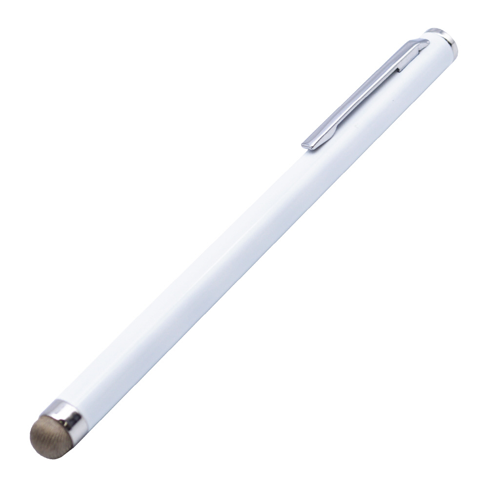 タッチペン 静電式 導電繊維 ホワイト RTP08WH｜の通販はソフマップ