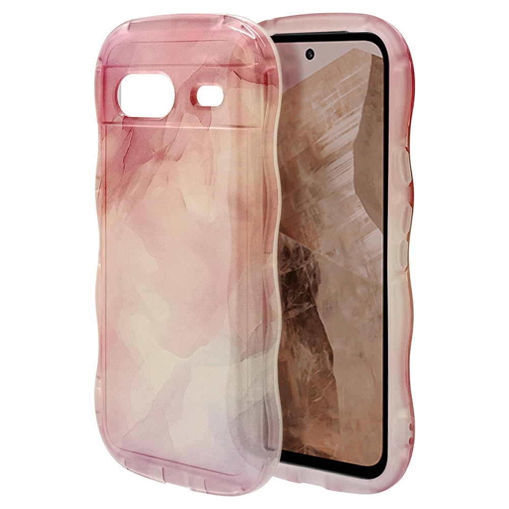 Google Pixel 8a 極限保護 WAVECASE ぷっくりTPUケース ピンク