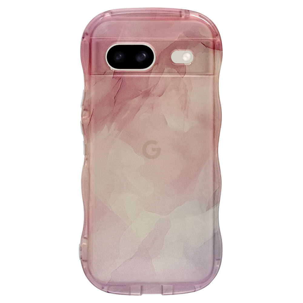 Google Pixel 8a 極限保護 WAVECASE ぷっくりTPUケース ピンク