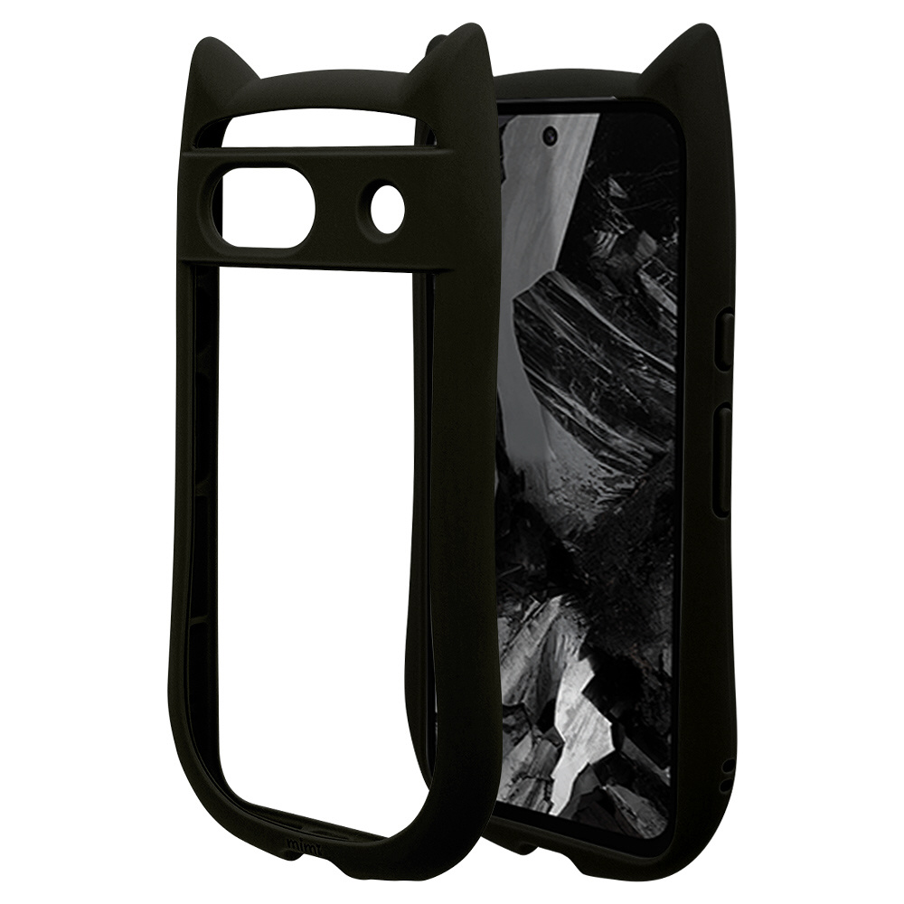 Google Pixel 8a ネコミミケース mimi ブラック 7923PXL8AHPBK｜の通販