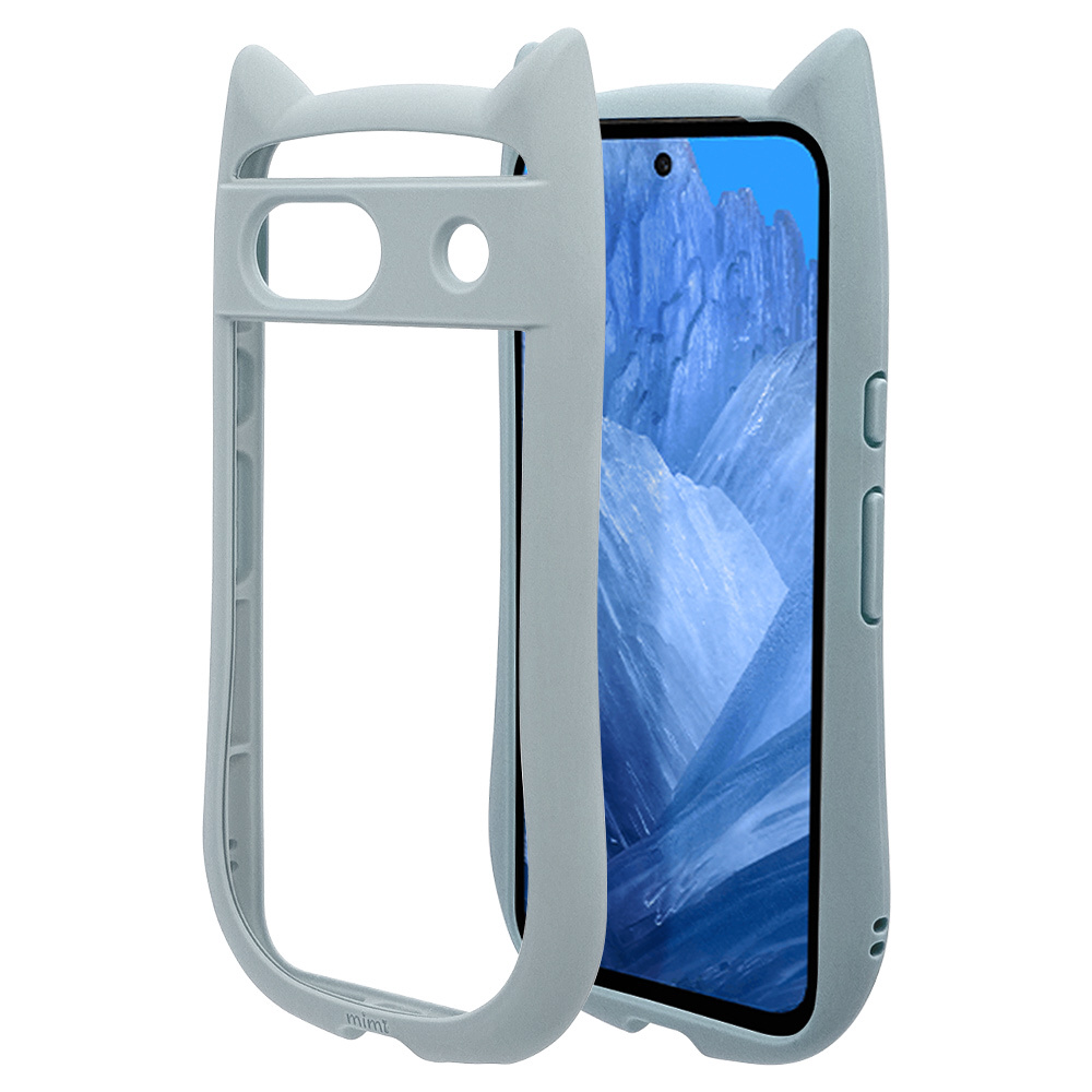 Google Pixel 8a ネコミミケース mimi スモーキーブルー