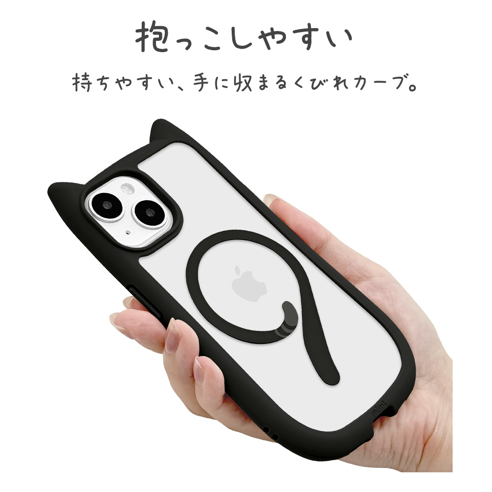 iPhone15/14/13 mimi 猫耳ハイブリッドケース TPU×PC Magsafe対応 MIL