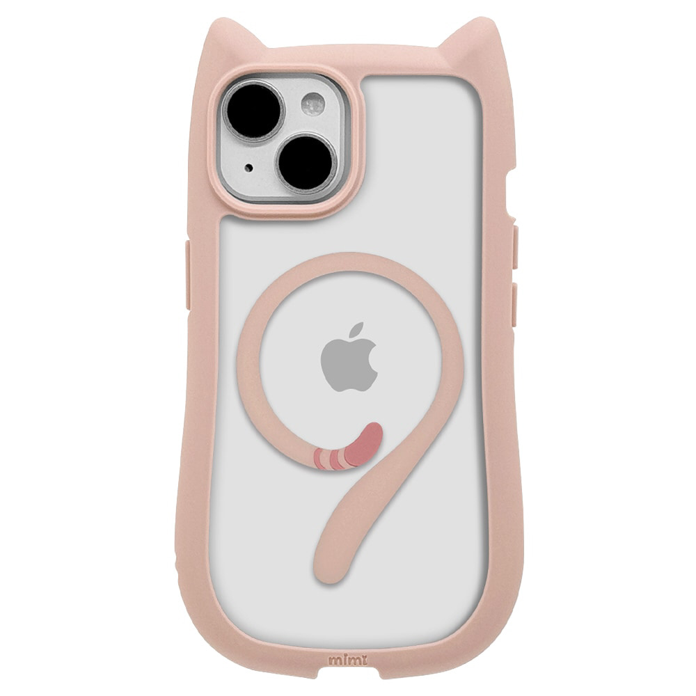 iPhone15/14/13 mimi 猫耳ハイブリッドケース TPU×PC Magsafe