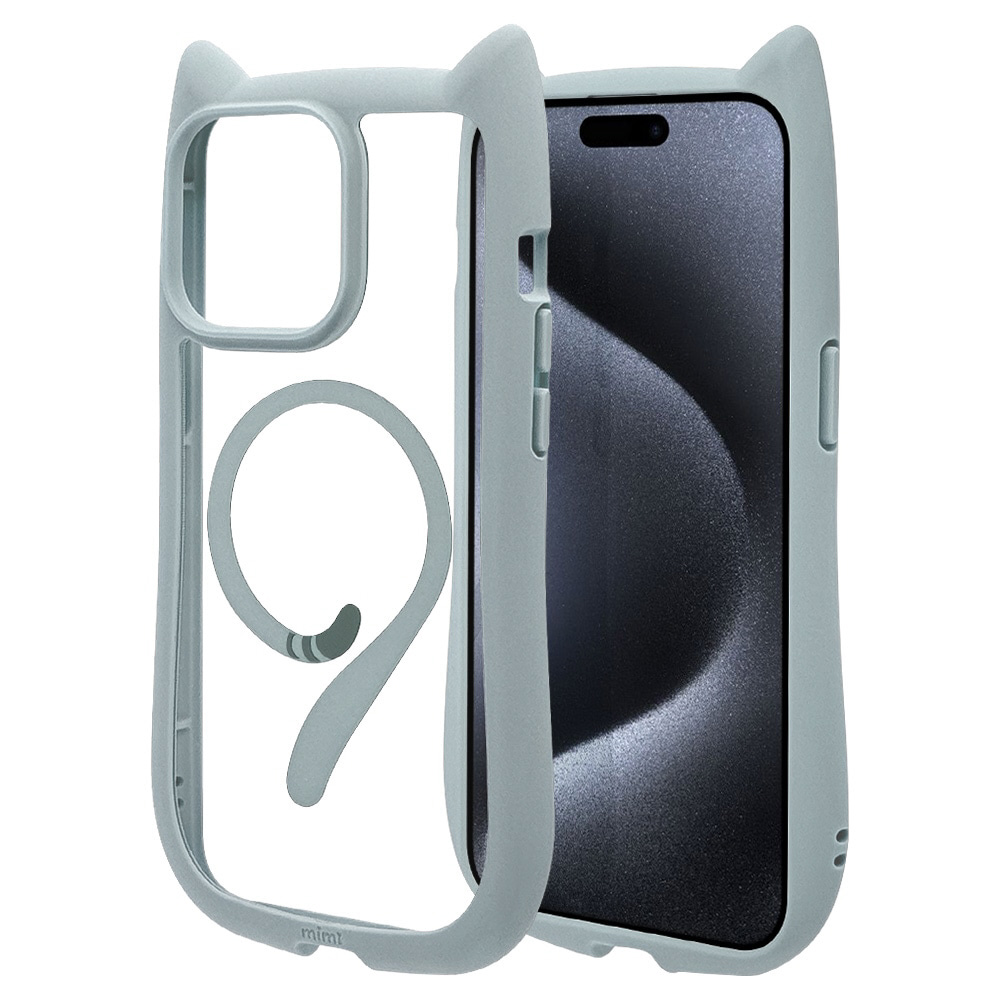 iPhone15 Pro Max mimi 猫耳ハイブリッドケース TPU×PC Magsafe対応 