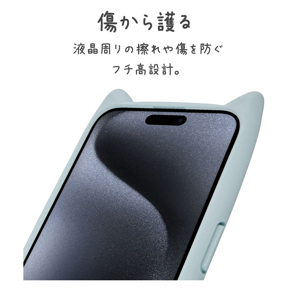 iPhone15 Pro Max mimi 猫耳ハイブリッドケース TPU×PC Magsafe対応