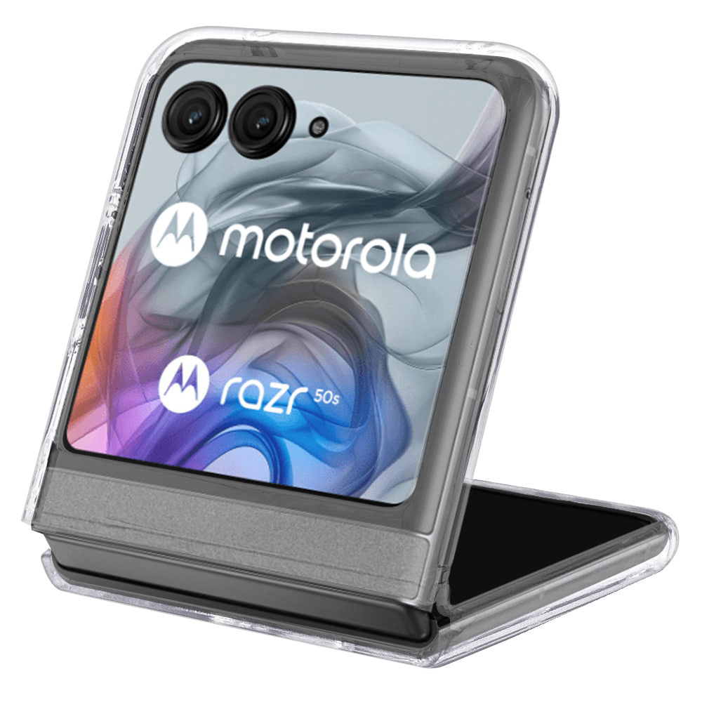 motorola razr 50 ハイブリッドケース TPU×PC クリア 8436MORA50HPCL