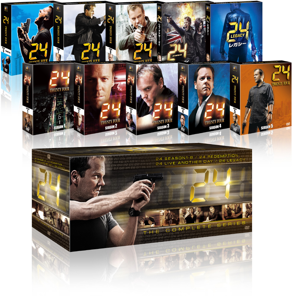 24 twenty four シーズン1〜8 DVD コンパクトBOX - 外国映画