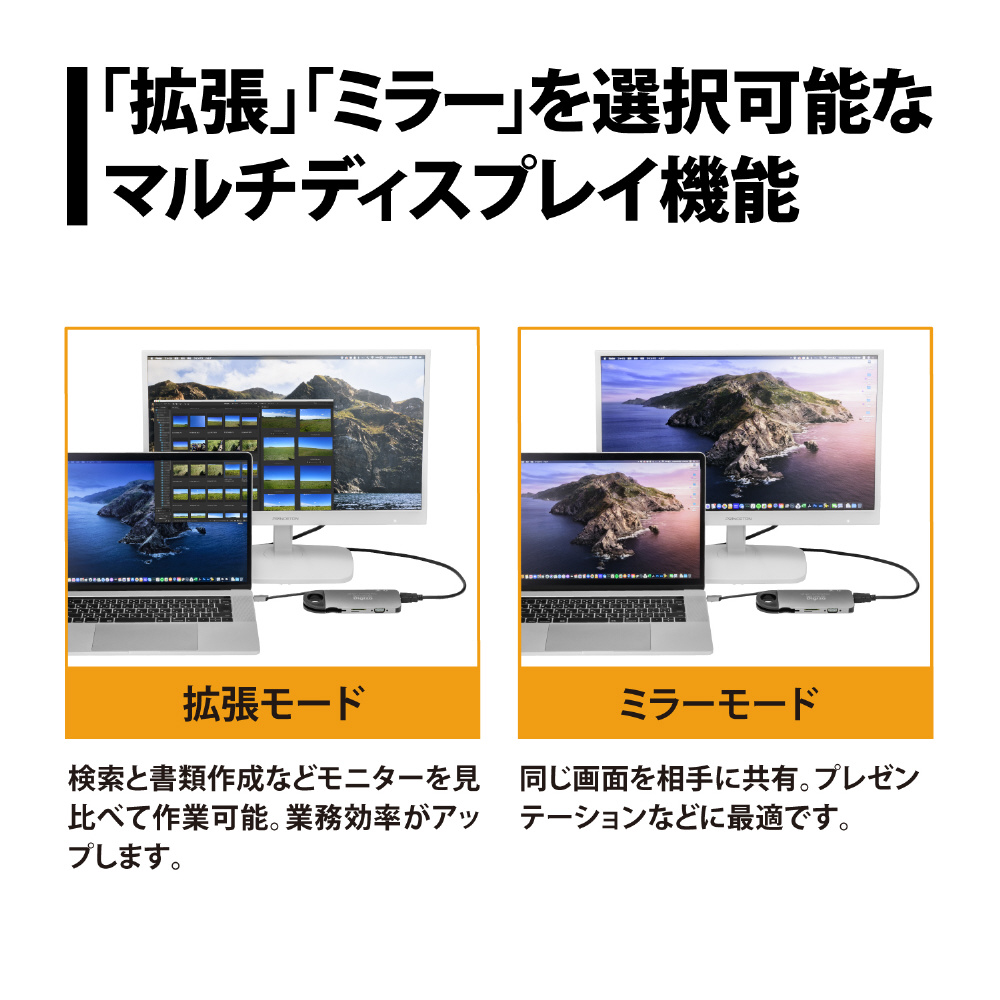 USB-C オス→メス カードスロットｘ2 / HDMI / VGA / LAN /φ3.5mm / USB-Aｘ3 / USB-C］ USB  PD対応 60W ドッキングステーション Digizo RPUD-CDOC10 ［USB Power Delivery対応 ］｜の通販はソフマップ[sofmap]