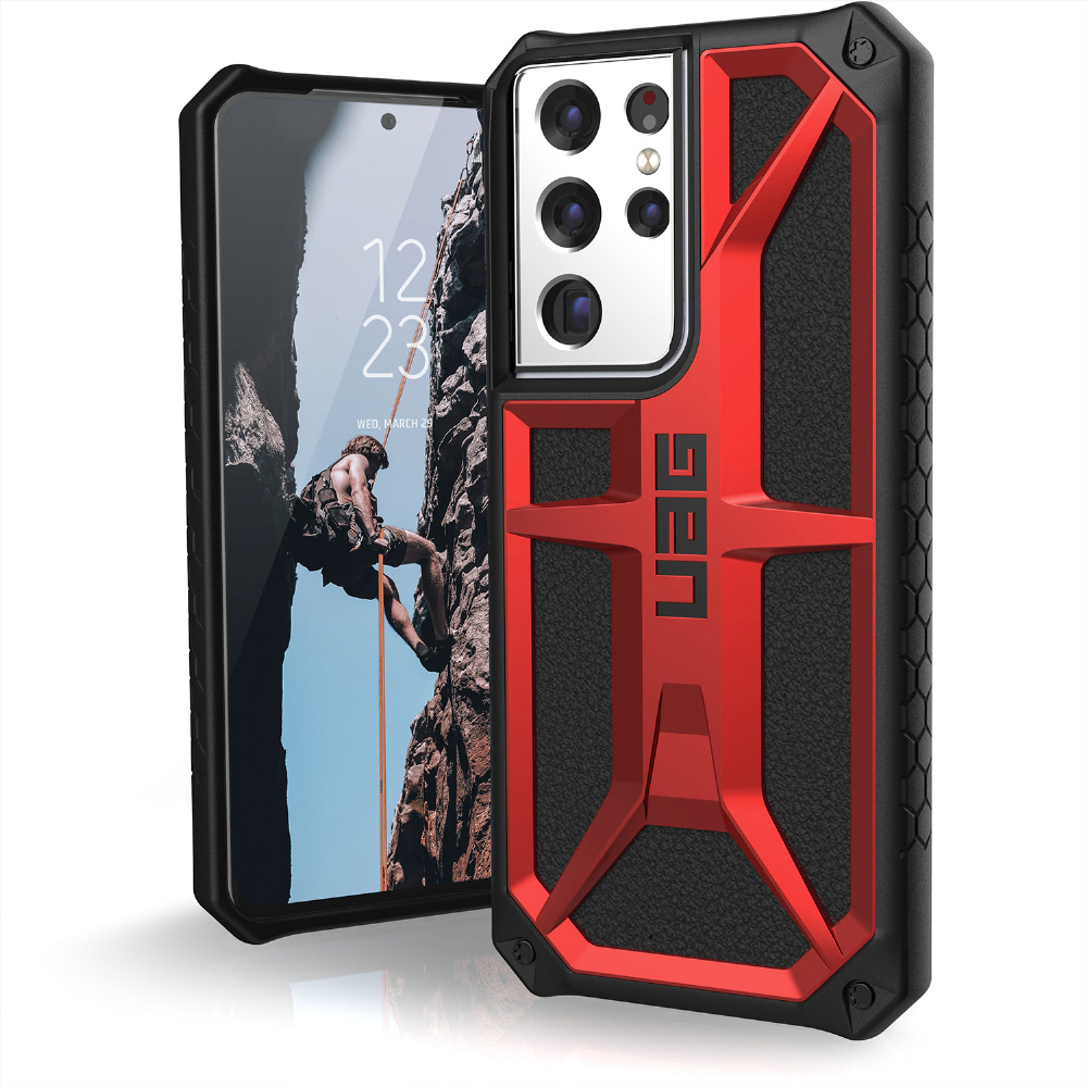 UAG製 MONARCH クリムゾン Galaxy S21 Ultra 用 UAG-RGLXS21ULT-P-CR