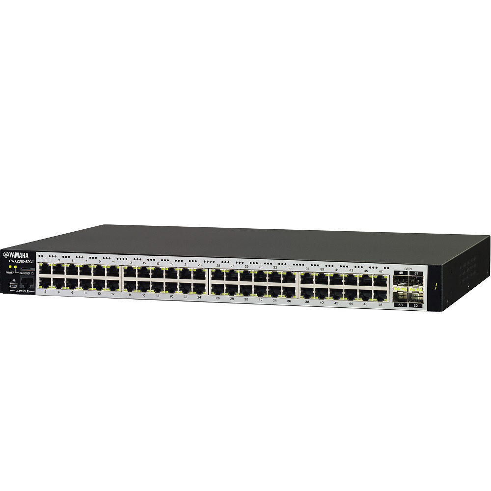 スイッチングハブ [48ポート /1Giga対応 /SFP+ /microSD /コンソール