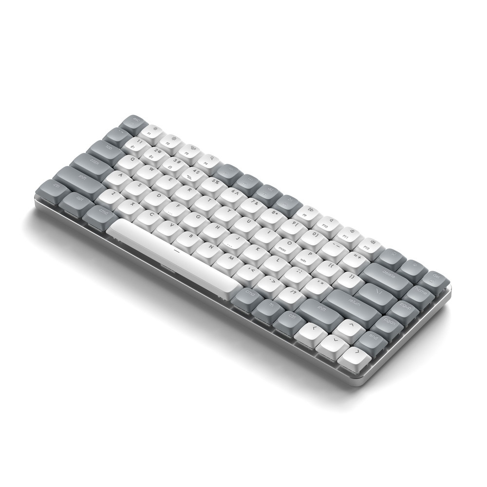 Loffee ワイヤレスキーボード 英語配列 グレー キーボード (英語配列)(Chrome/iPadOS/iOS/Mac/Windows11対応) ライト