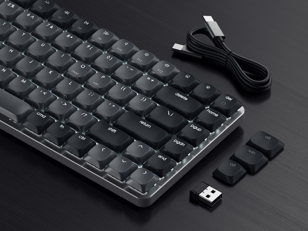 キーボード (英語配列)(Chrome/iPadOS/iOS/Mac/Windows11対応) ダーク