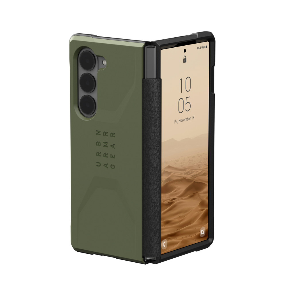 Galaxy Z Fold6用 ケース CIVILIAN オリーブ UAG-GLXZFD6-C-OL