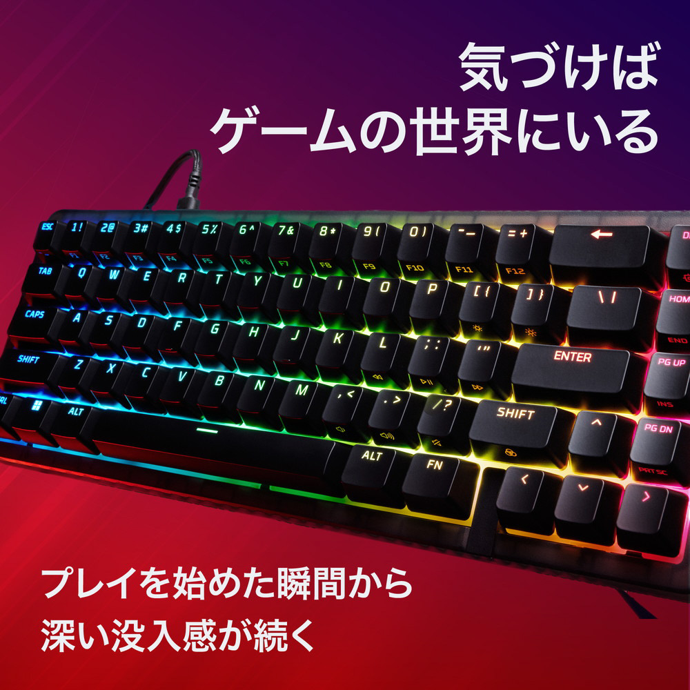 ゲーミングキーボード HyperX Origins 2 65 HXR-B4QS3AA#ABJ ［有線