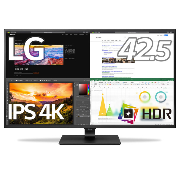 買取】4K PCモニター 43UN700-B ［42.5型 /ワイド /4K(3840×2160