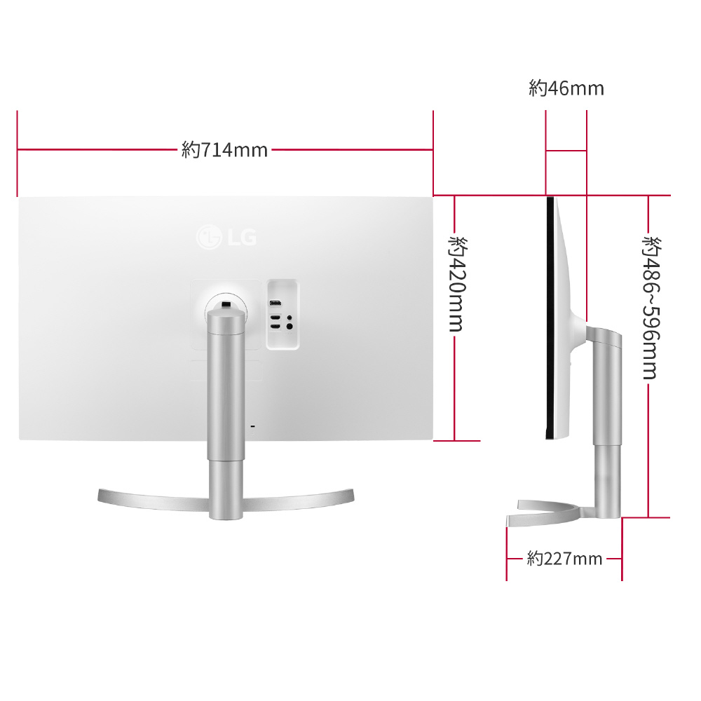 ジャンク品 LG 31.5型 4K 32UN550-W-