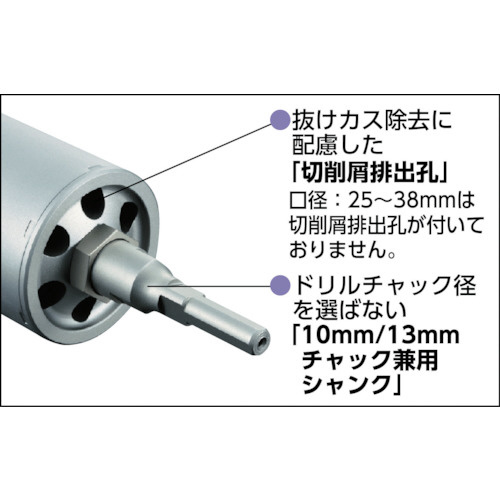 ESコアドリル 振動用100mm ストレートシャンク ESV100ST｜の通販は