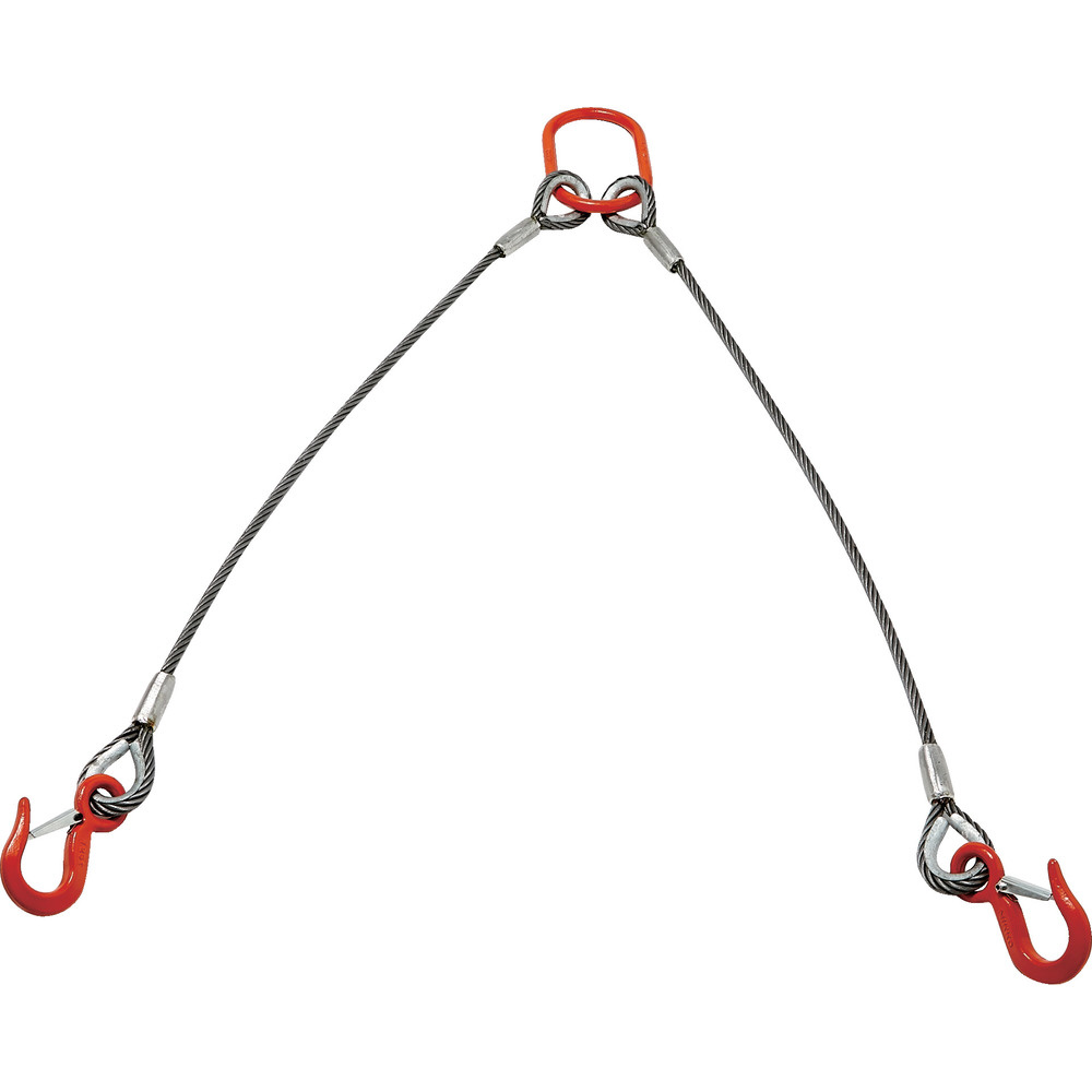 ＴＲＵＳＣＯ ２本吊りアルミロックスリング フック付き ６ｍｍＸ１ｍ TWEL-2P-6S1｜の通販はソフマップ[sofmap]