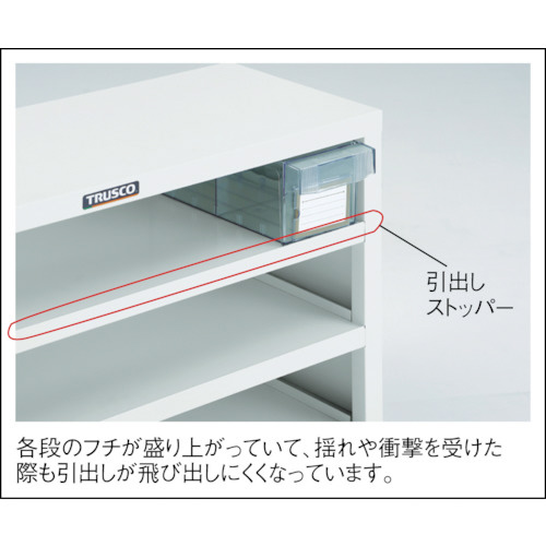 TRUSCO 引出しユニット本体 W854XD307XH609 W MK-64SN-W